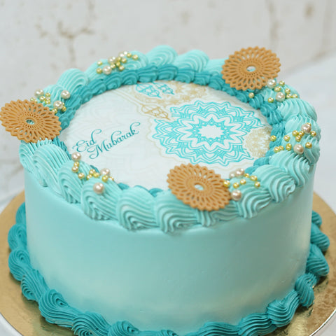 Eid Mubarak Logo Cake