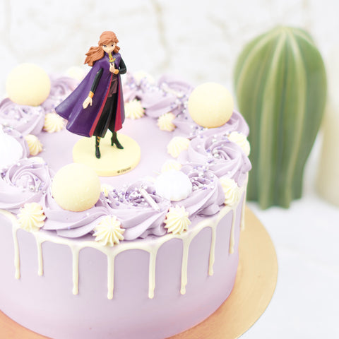 Frozen 2 Taart – Lila Verjaardagstaart