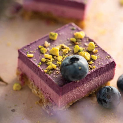 Vegan & Glutenvrije Carré: Framboos – Bosbes (4 stuks)
