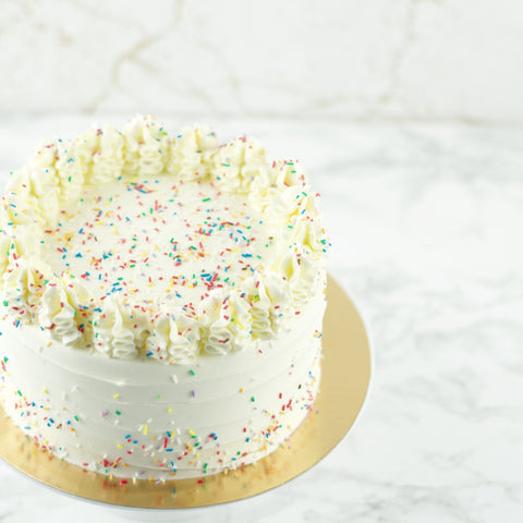 Simple Sprinkle Birthday Cake