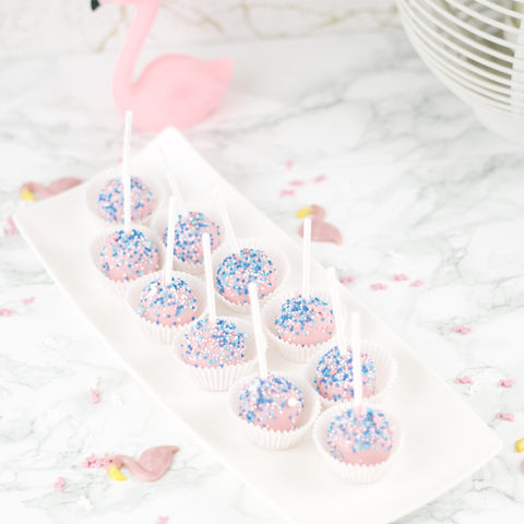 Cakepops in Flamingo Thema