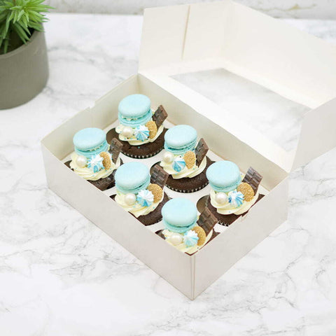 Topped Cupcakes – Blauw (6 stuks)